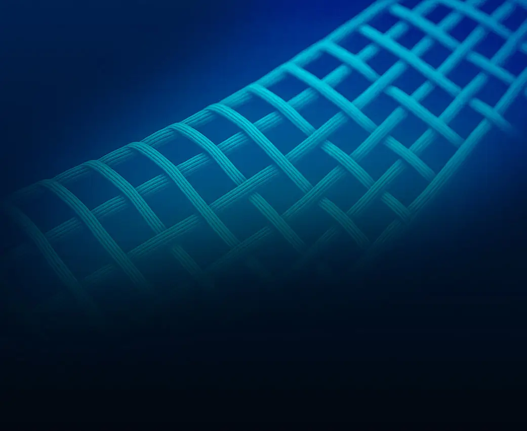 Apstraktni medicinski vizuel koji simbolizuje podršku i strukturu u lečenju urinarne inkontinencije